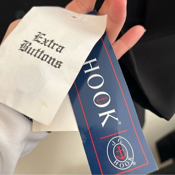 Women's black double
breasted blazer jacket size 12P NWT🏷 by J.G. Hook - Picture 3 of 12